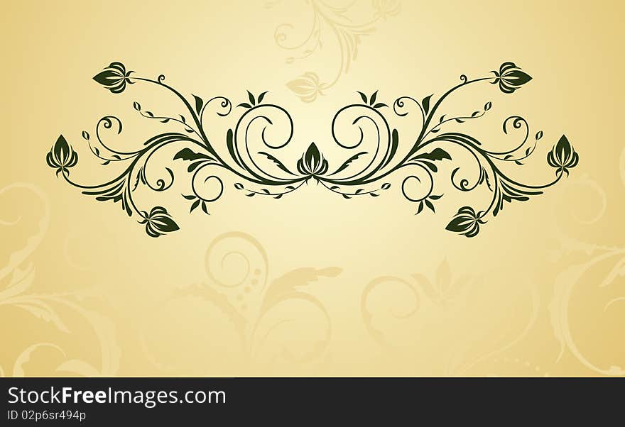 Illustration vintage background card for design