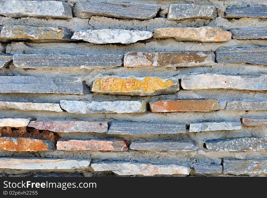 Stone wall.