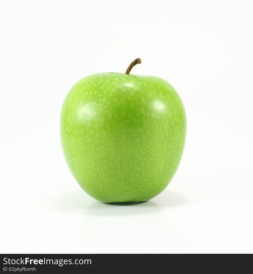 The apple fruit on white background. The apple fruit on white background