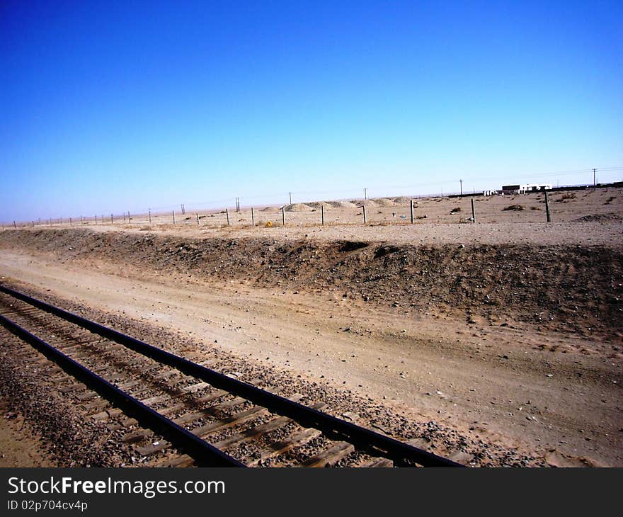 Train tracks in northern China