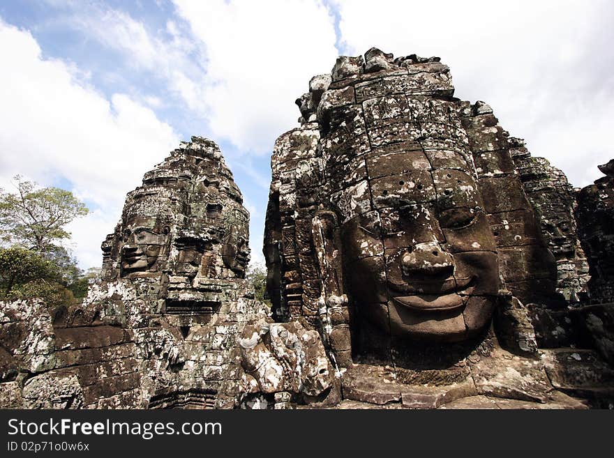 Bayon face, Cambodia