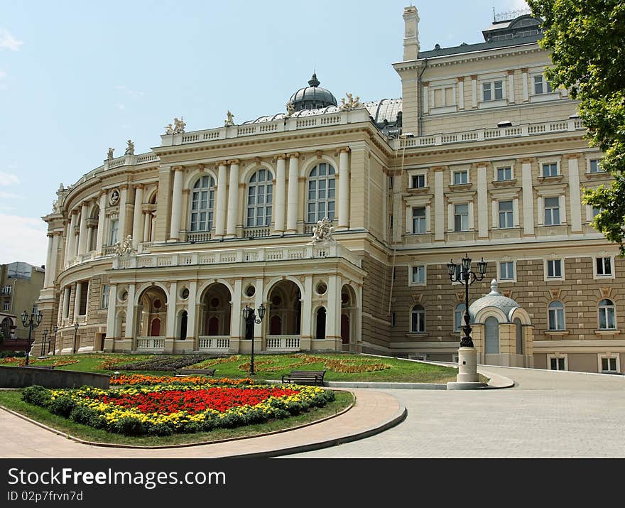 Famous opera and ballet house in odessa. Famous opera and ballet house in odessa