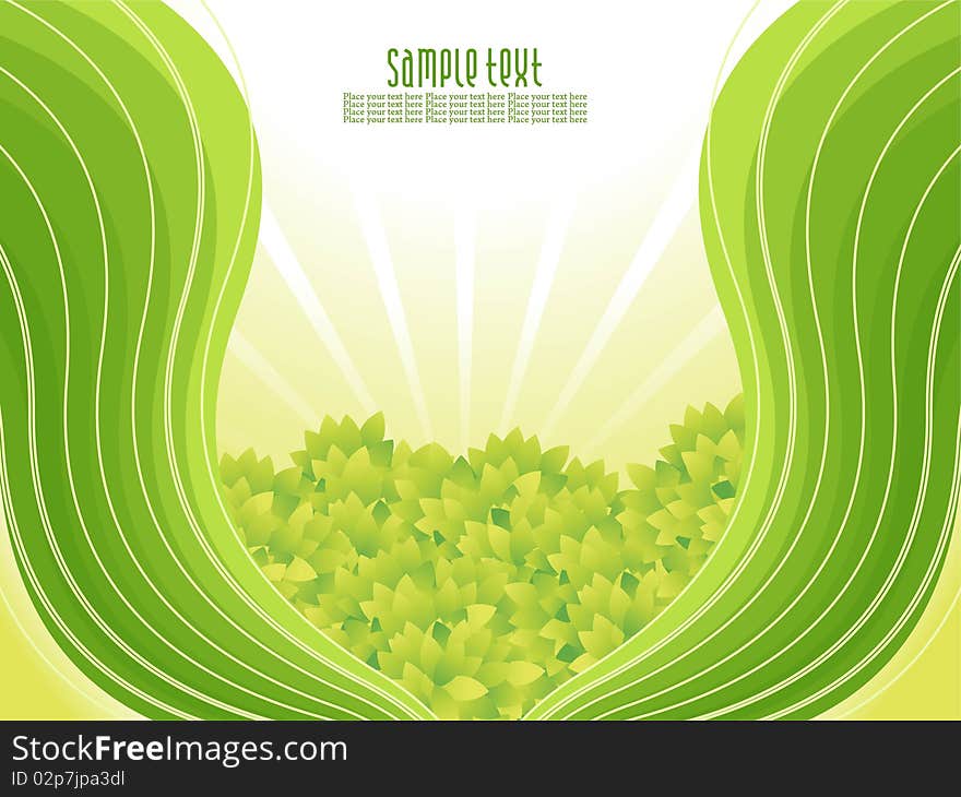 Abstract Nature Background With Waves