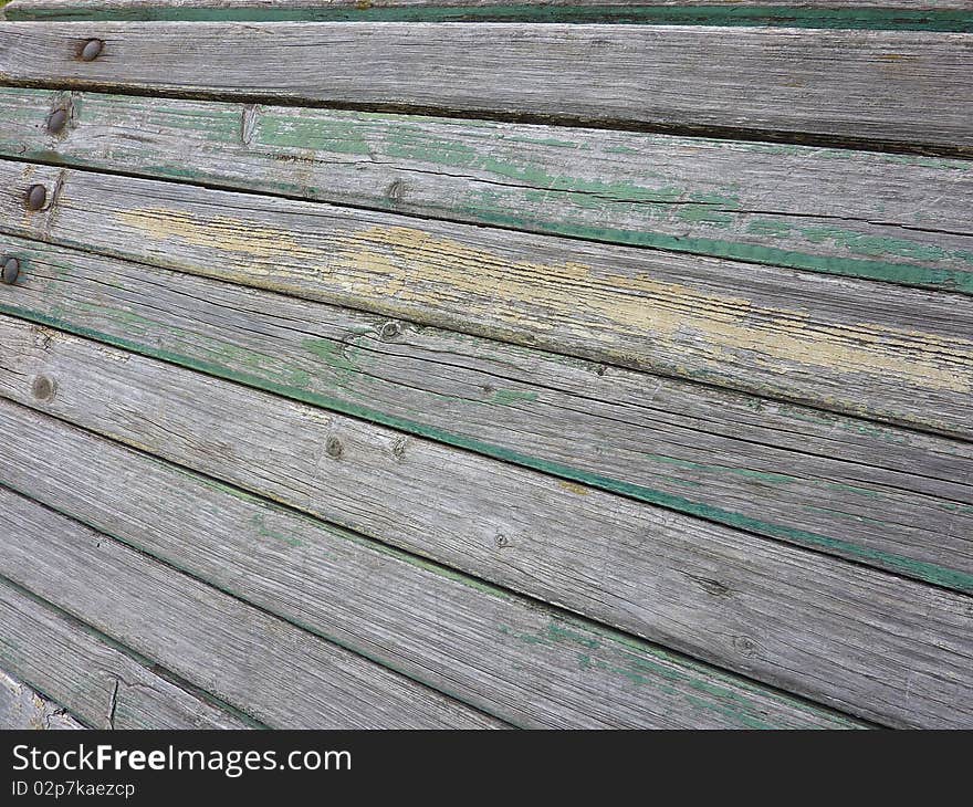 Old bench wood detail retro