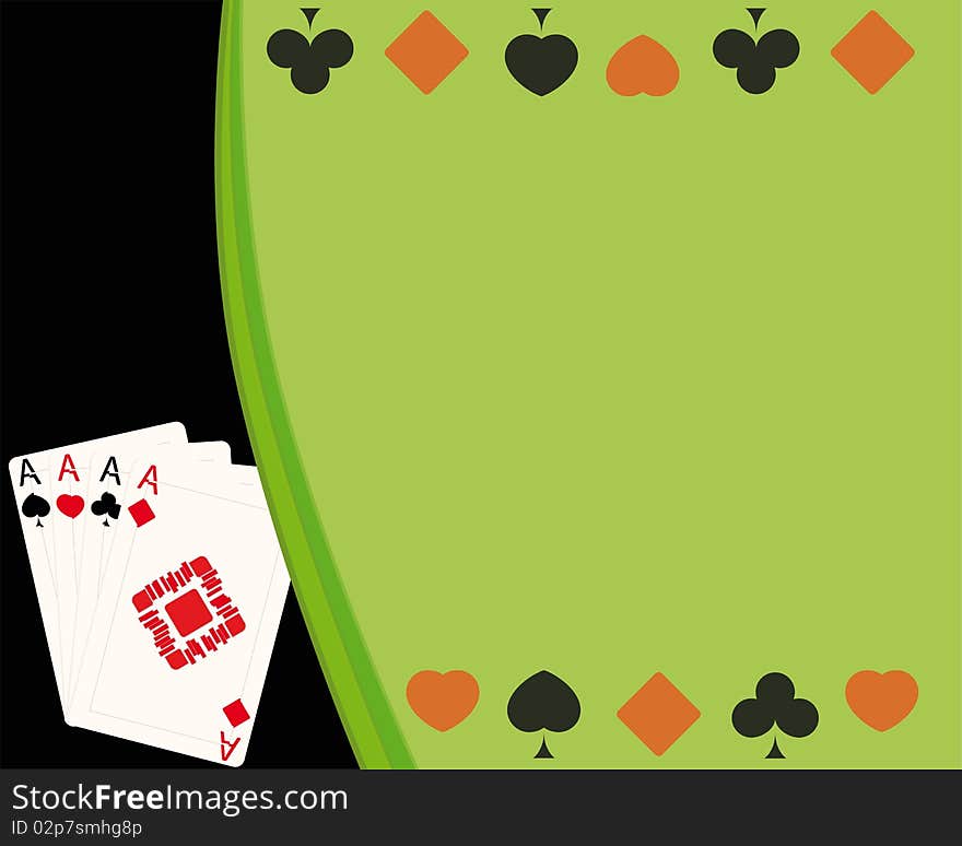 Background for game of poker. Background for game of poker