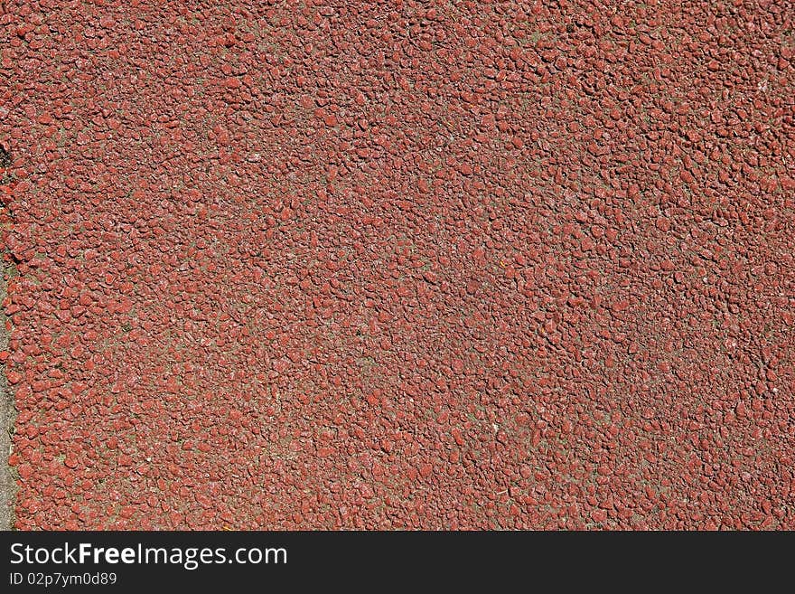 Red Playground Cement Floor