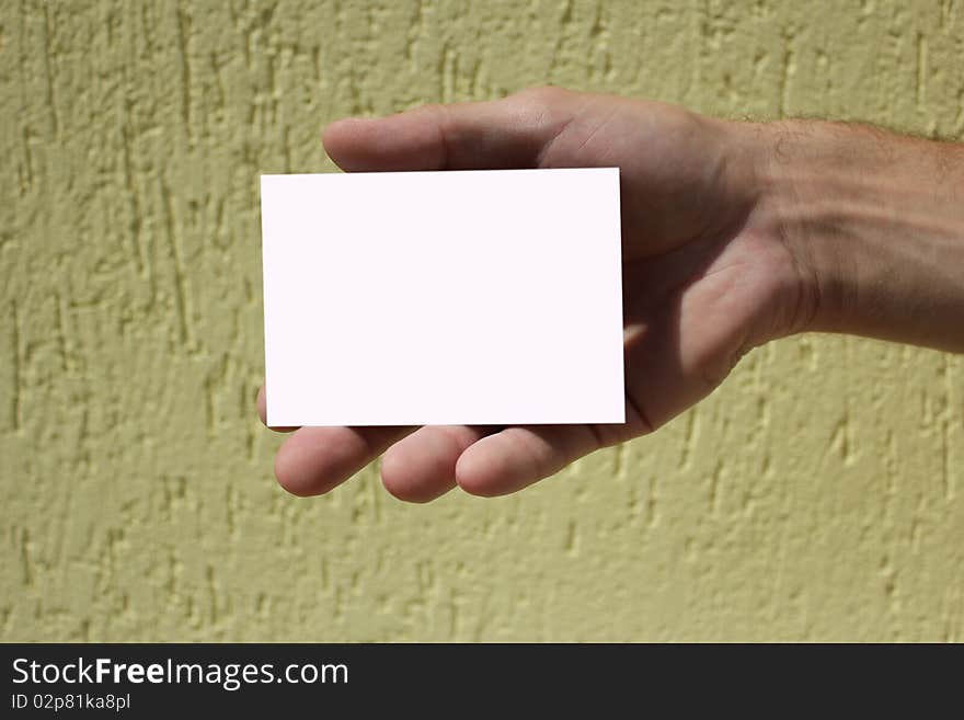 White card