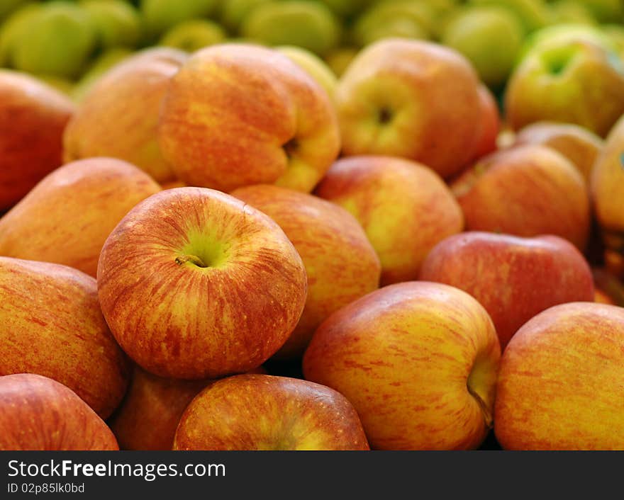 Apples in market