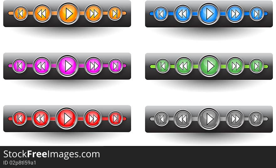 Navigation bar for media players. Navigation bar for media players