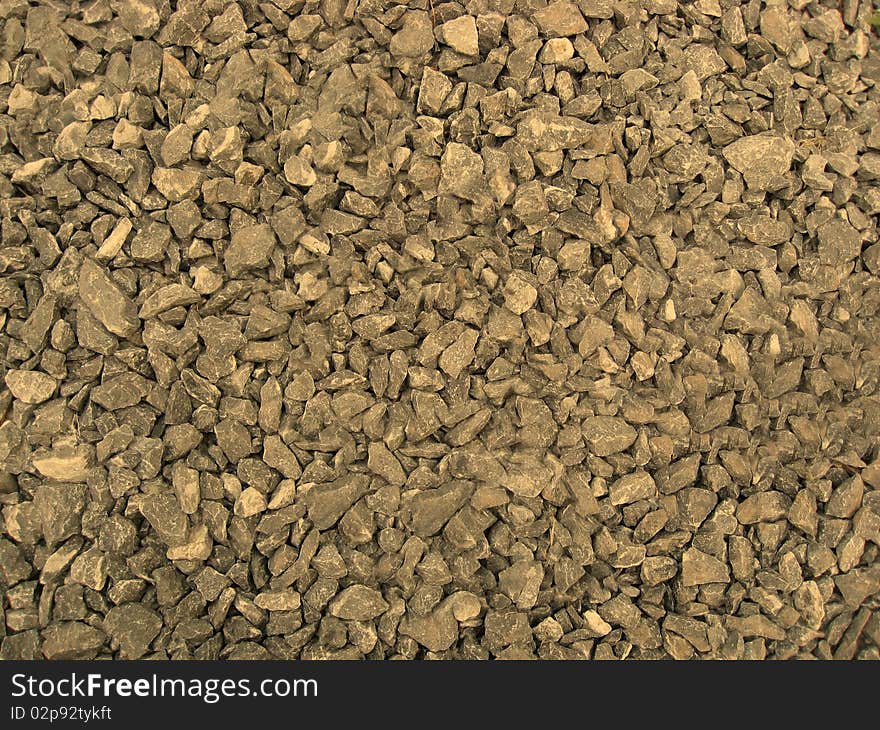 Background of rocky gravel stones closeup