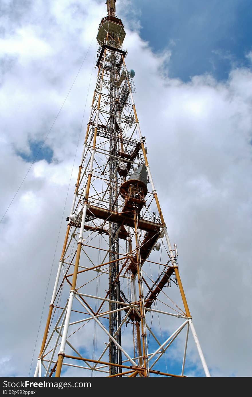 First local town television tower