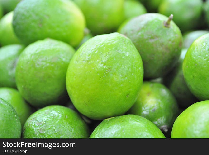 Key limes at a local market. Key limes at a local market.