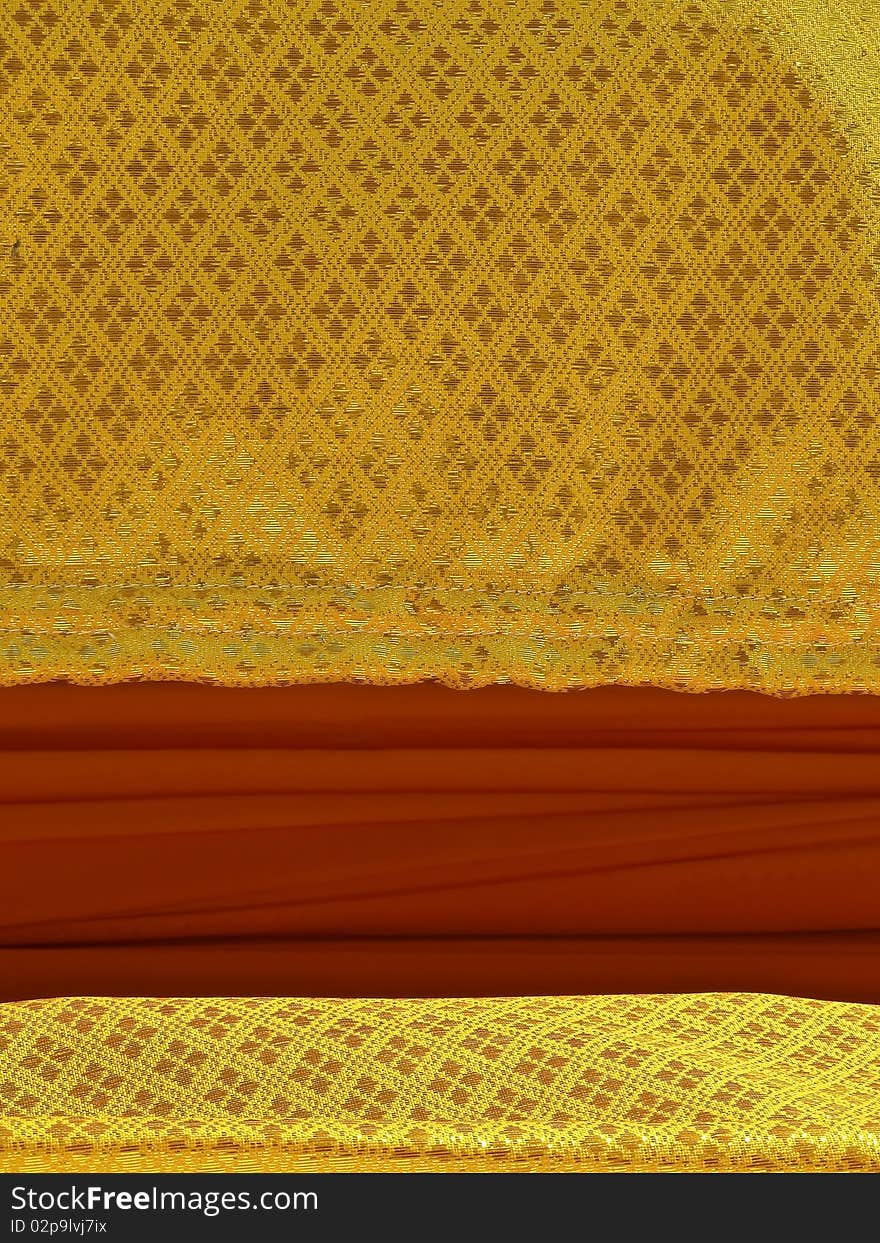 Fabric pattern and red gold