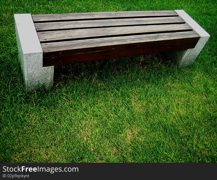 Benches at a grass idea for background. Benches at a grass idea for background