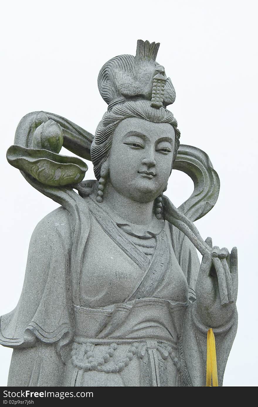 Sian of the eight Chinese White stone carving