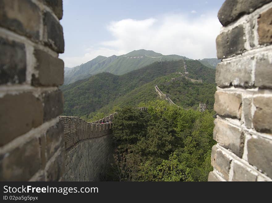 Great Wall of china mutianyu