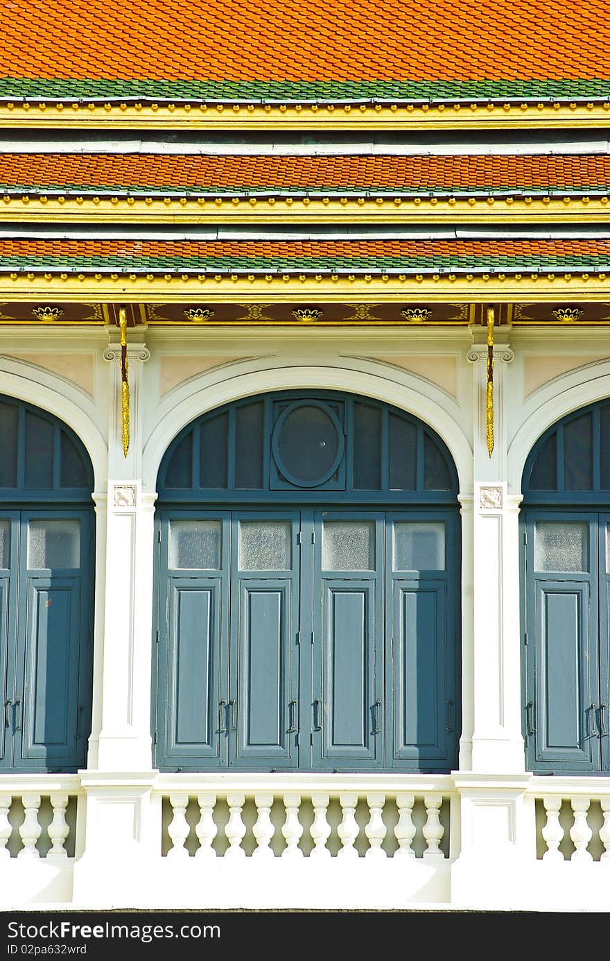 Windows, from the Grand Palace in Bangkok