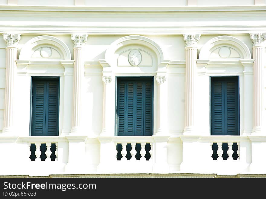 Windows, from the Grand Palace in Bangkok