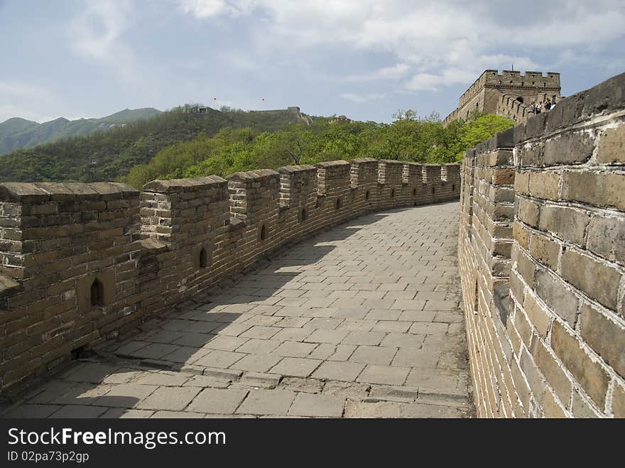 He great wall of china at mutianyu. He great wall of china at mutianyu