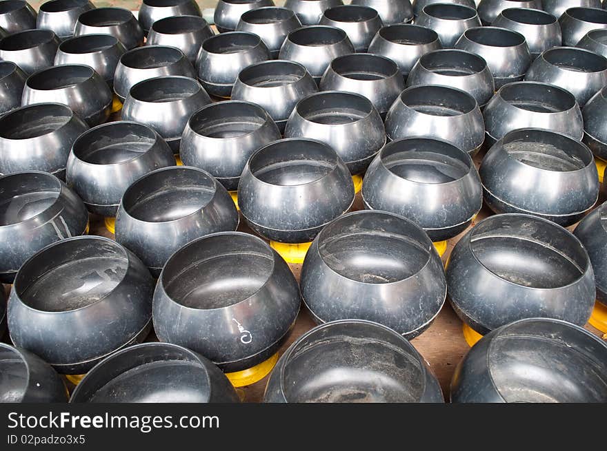 Monk's alms bowl. of thailand