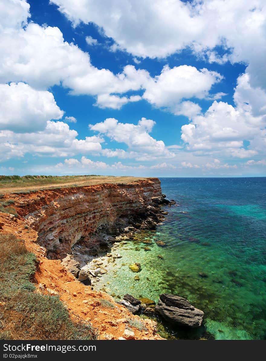 Beautiful sea landscape. Composition of nature.