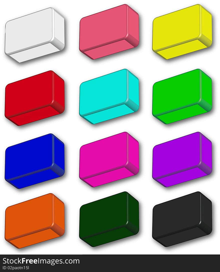 12 Color icons for a desktop. 12 Color icons for a desktop