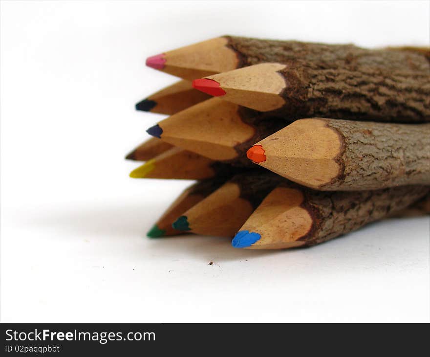 Branch color pencils