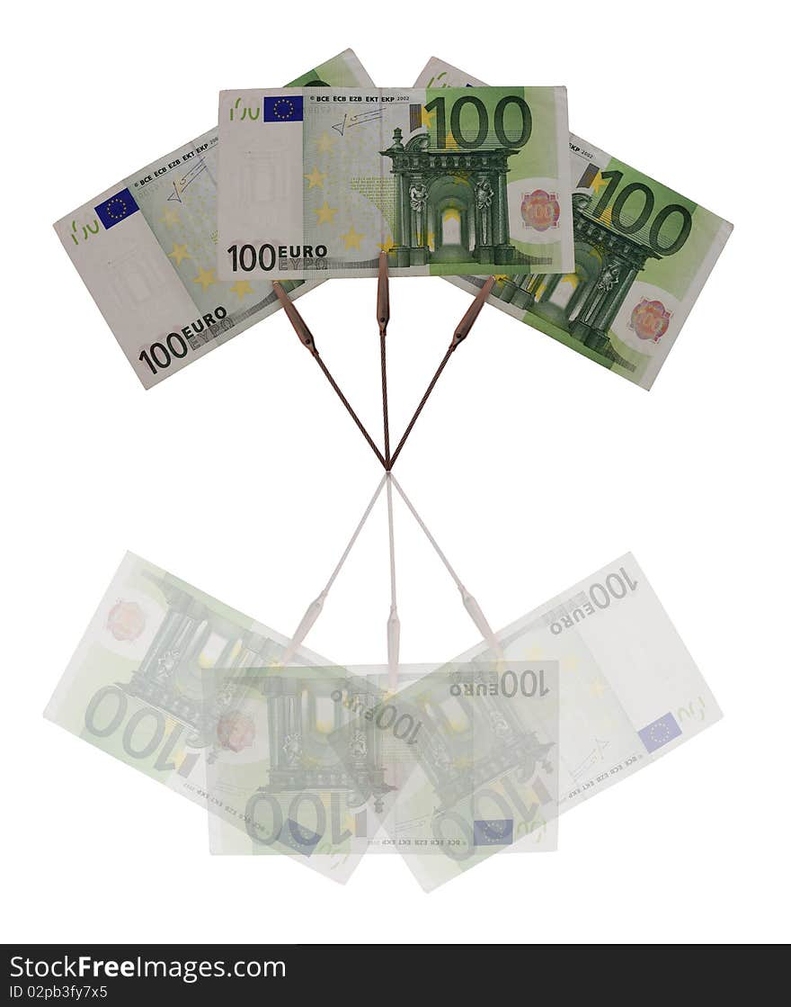 This is a one hundred euro bill concept. This is a one hundred euro bill concept