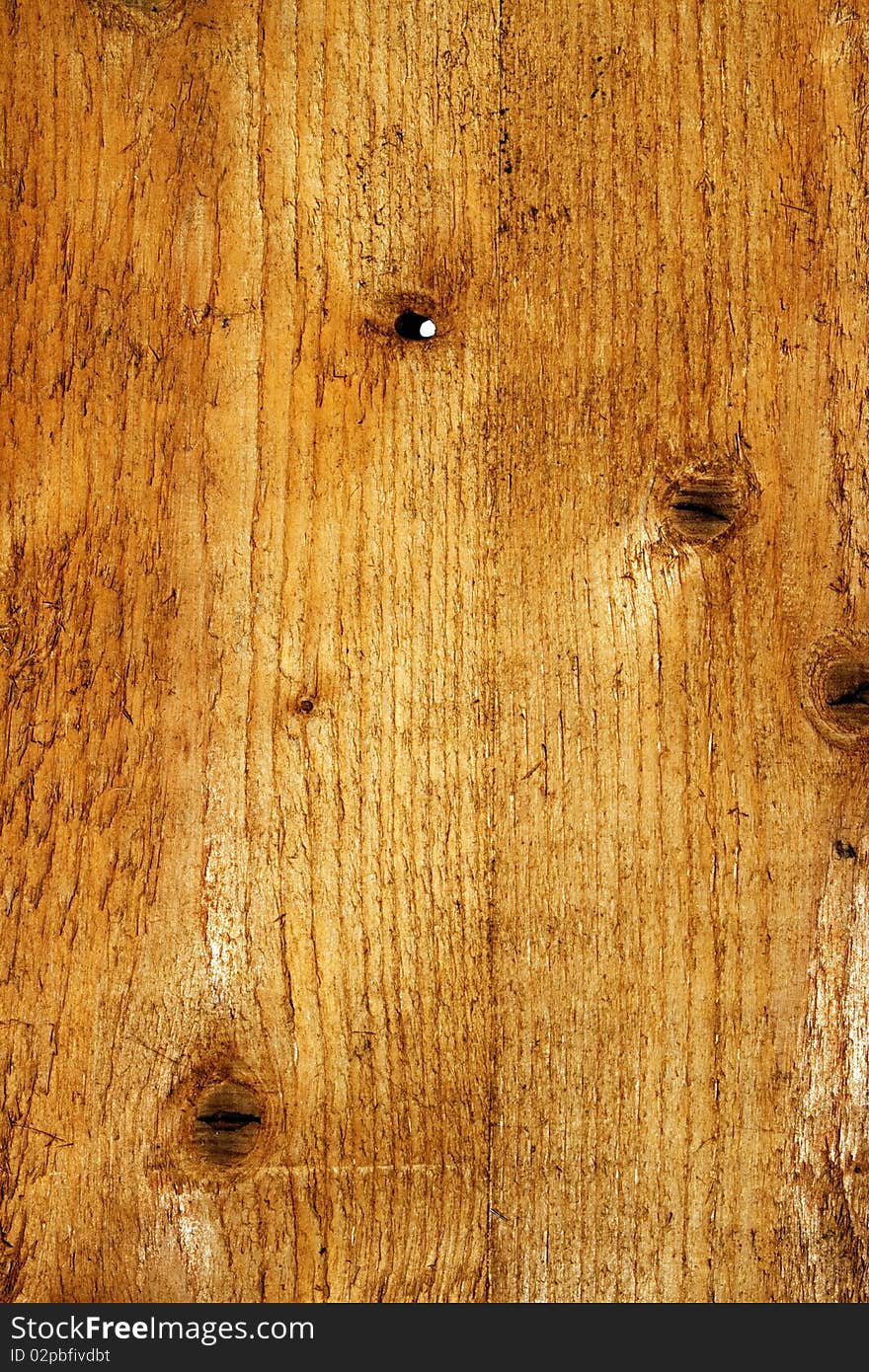 Board with knotholes