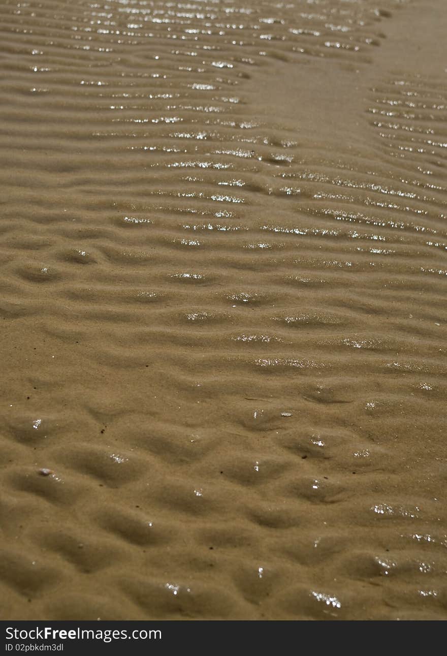 Relief of sea sand