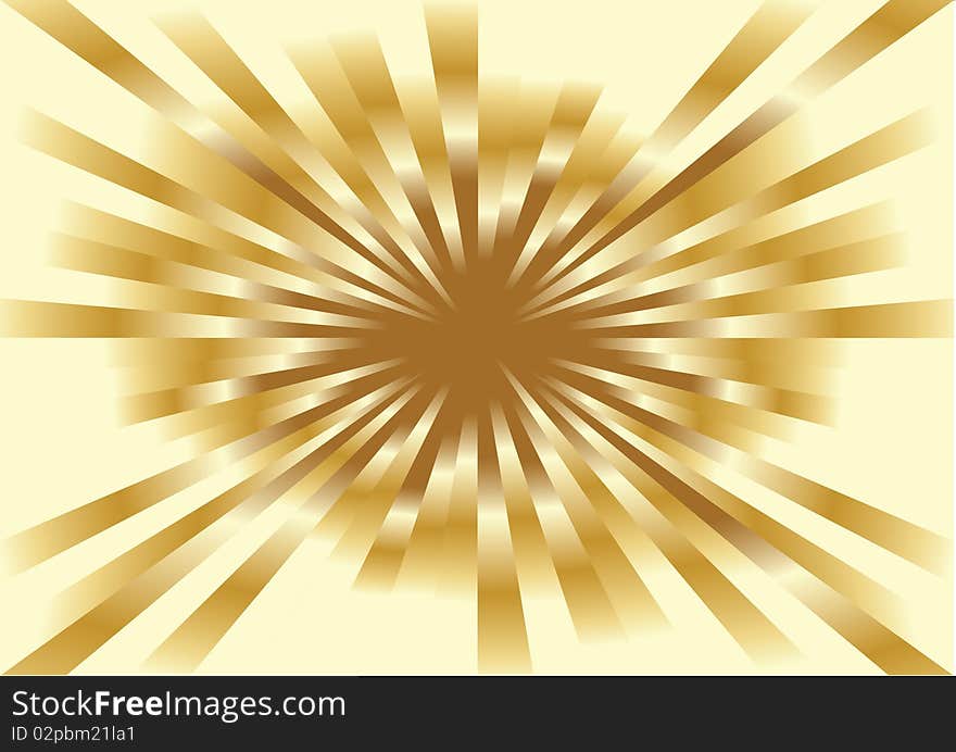 Abstract golden background, illustration