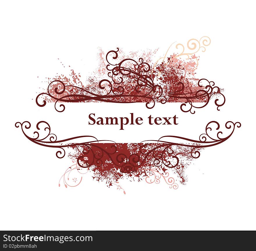 Beautiful floral background, vector