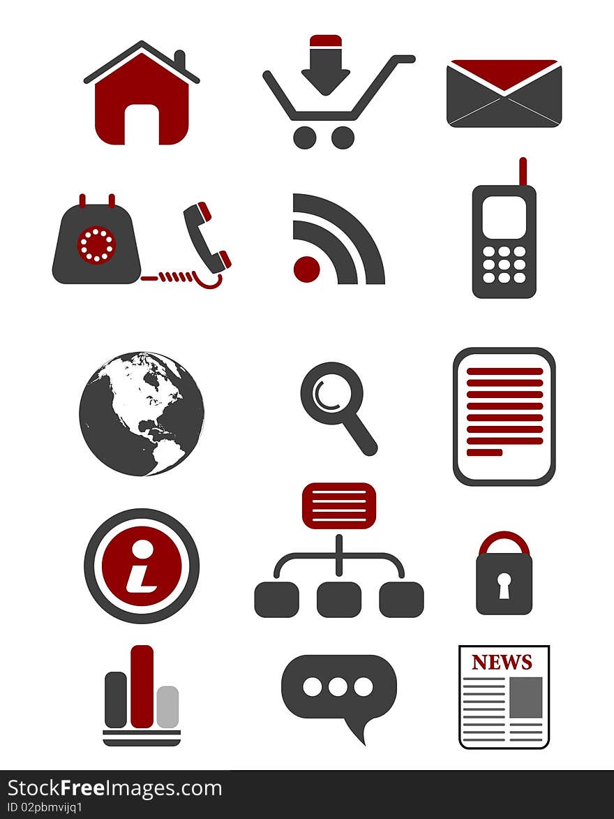 Web Icon Set, illustration