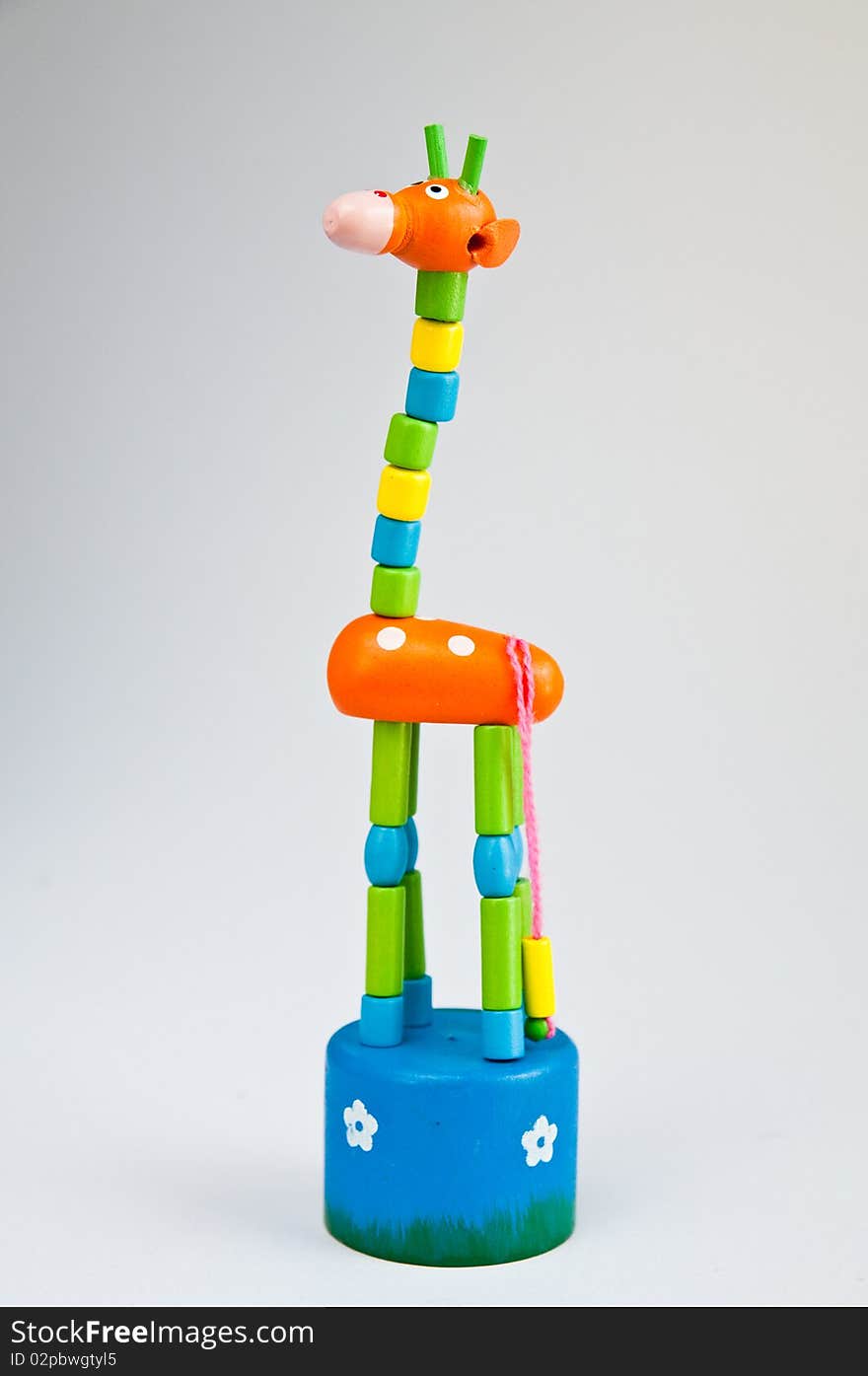 Children's toys are colorful fake Giraffe. Children's toys are colorful fake Giraffe.