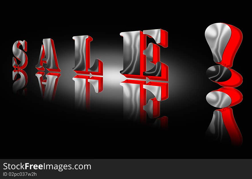 3D Sale Sign