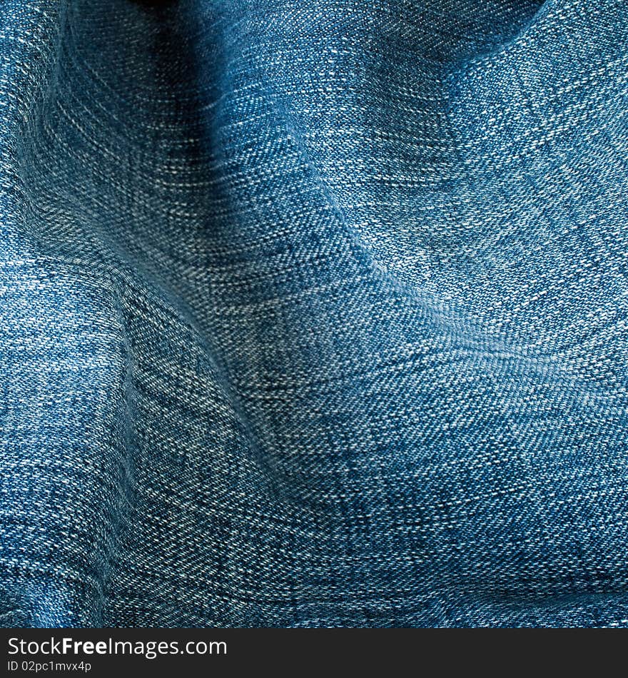 Texture of blue jeans background