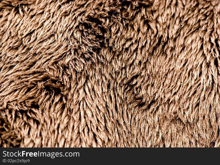 Detail of orange soft toy fur. Detail of orange soft toy fur