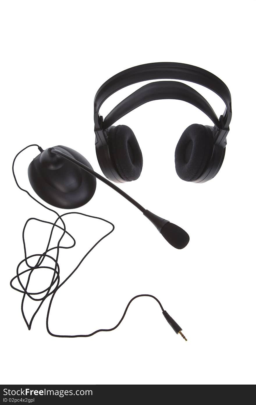 Audio microphone headphones