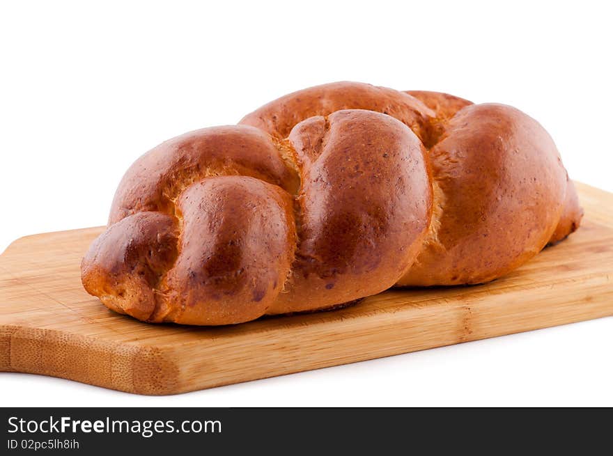 Bread roll on white background. Bread roll on white background.