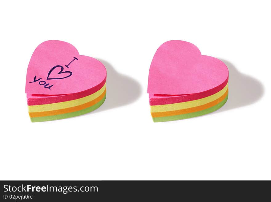 Heart Shaped Post It Notes