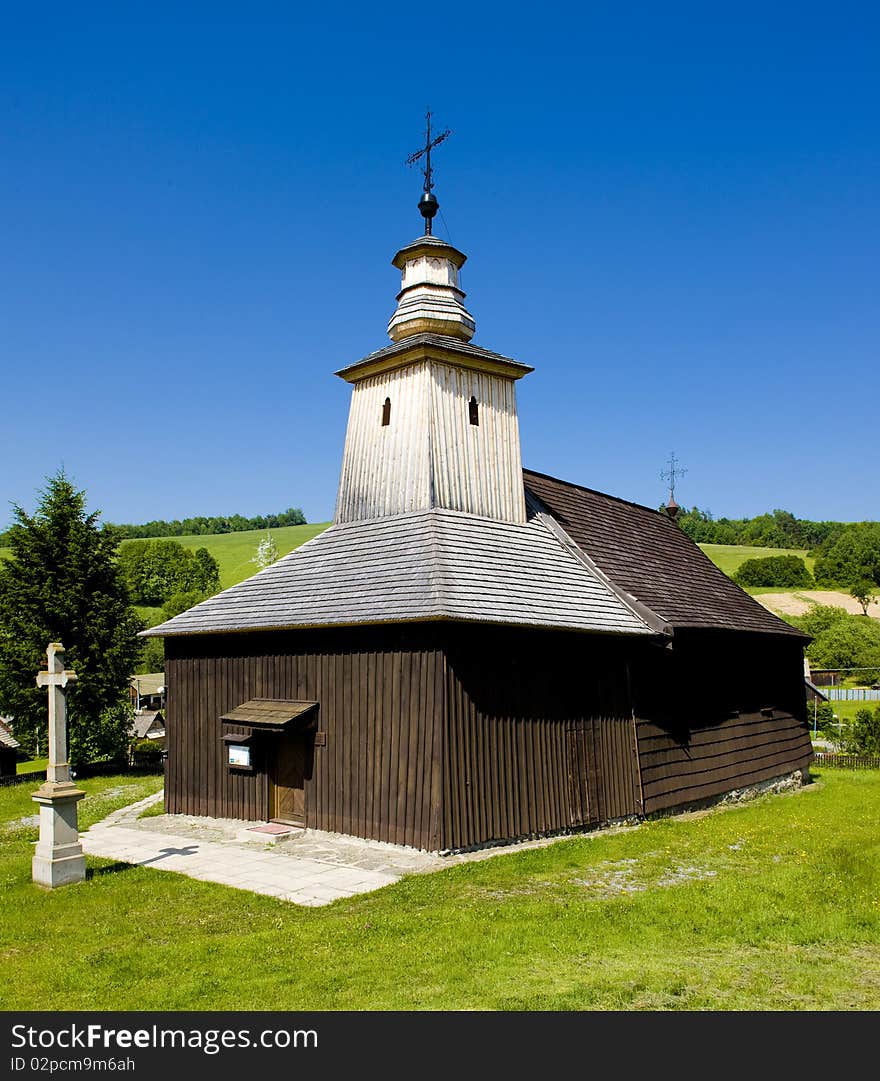 Wooden church in Krive, Slovakia