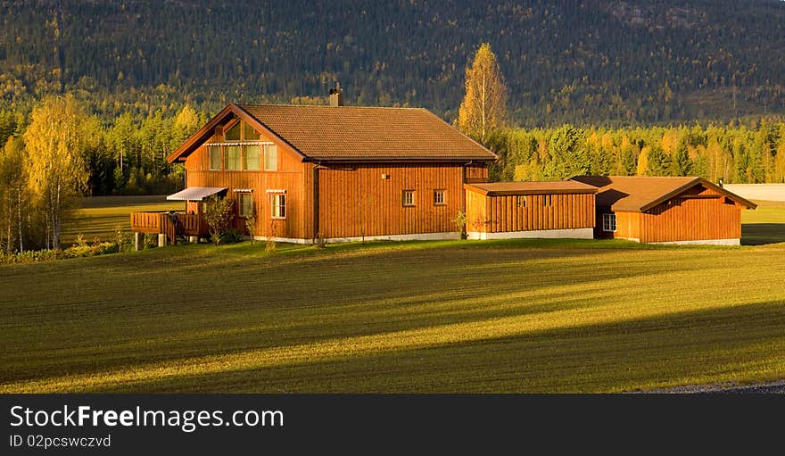 Farm in countryside in Norway. Farm in countryside in Norway