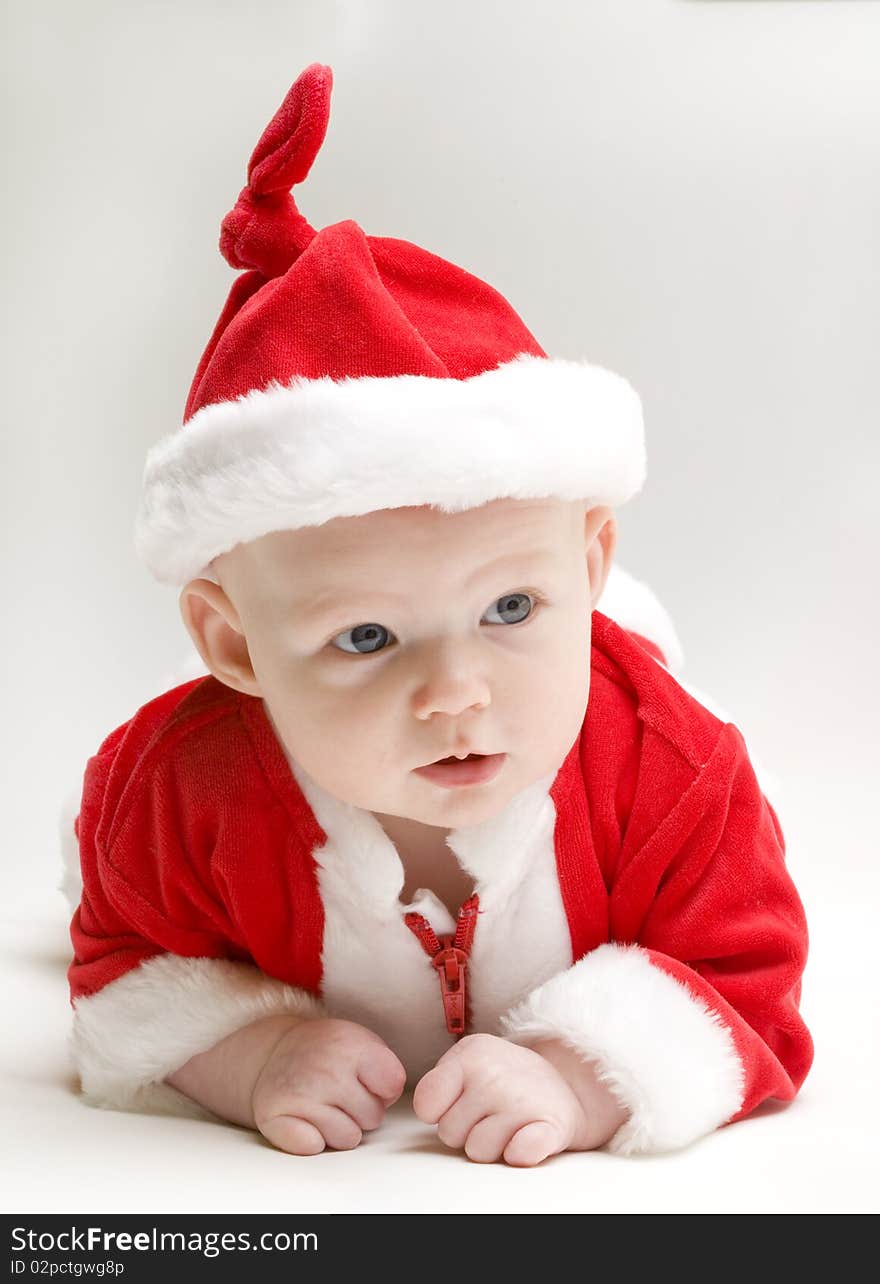 Portrait of little Santa Claus