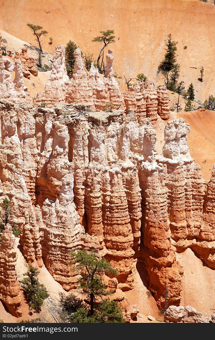 Beautiful and unique rock formations at Sunset Point in Bryce Canyon, Utah. Beautiful and unique rock formations at Sunset Point in Bryce Canyon, Utah