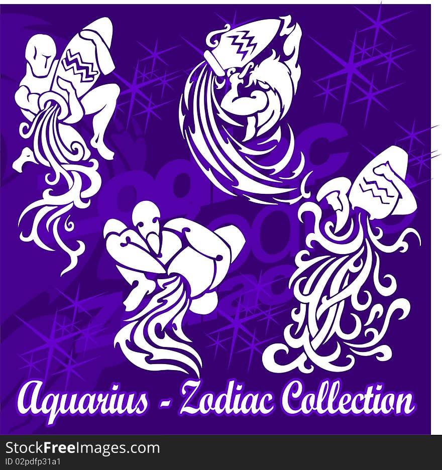 Tribal Zodiac.Collection of zodiac signs. Tribal Zodiac.Collection of zodiac signs.