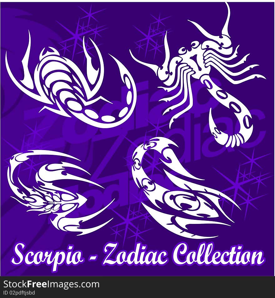 Tribal Zodiac.Collection of zodiac signs. Tribal Zodiac.Collection of zodiac signs.