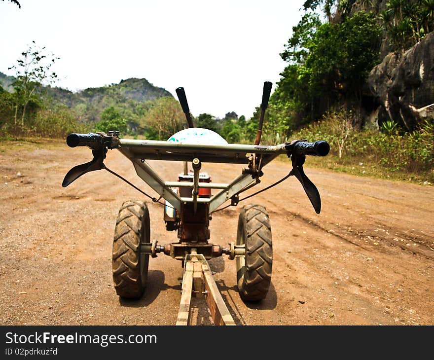 A modified tractor trucks in Thailand. A modified tractor trucks in Thailand