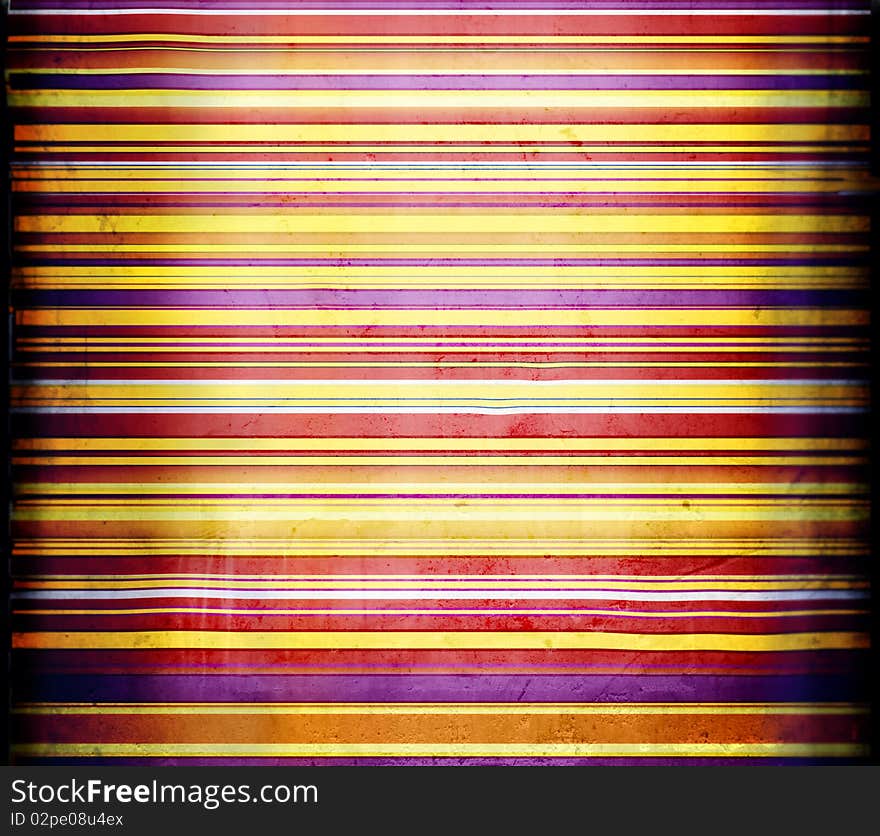 View of a coloured striped background. View of a coloured striped background