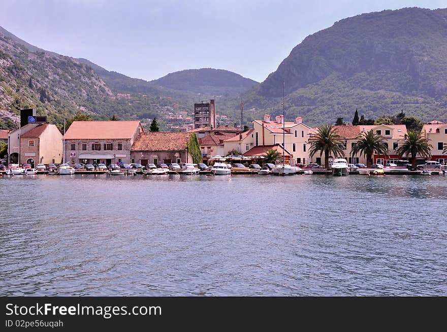 Old part of town on the sea,kotor,montenegro