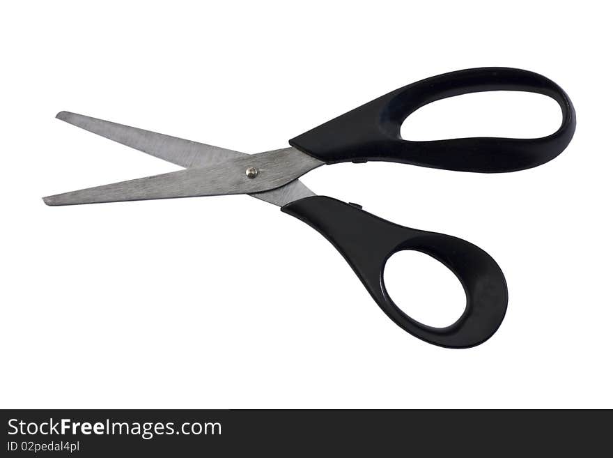 Office Scissors Isolated On The White